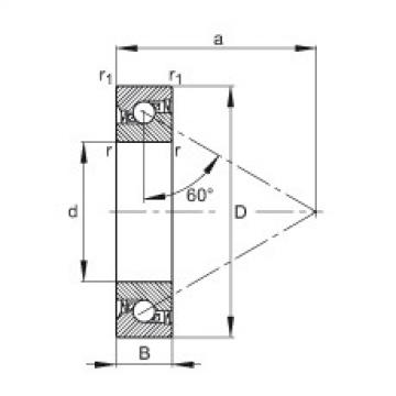 FAG Axial angular contact ball bearings - 7603025-2RS-TVP