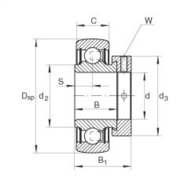 FAG Radial insert ball bearings - RA104-206-NPP-B