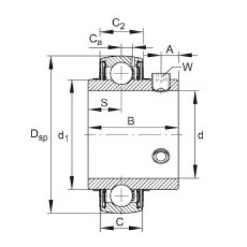 FAG Radial insert ball bearings - UC201