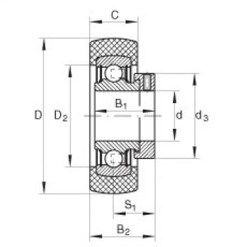 FAG Radial insert ball bearings - RABRB25/62-XL-FA106