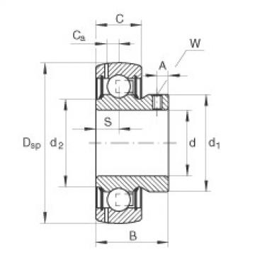 FAG Radial insert ball bearings - GAY12-XL-NPP-B