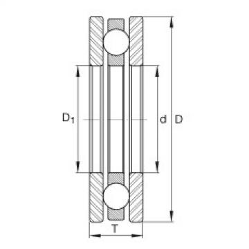 FAG Axial deep groove ball bearings - 4407