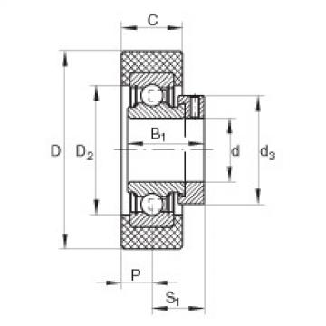 FAG Radial insert ball bearings - RCSMB17/65-XL-FA106