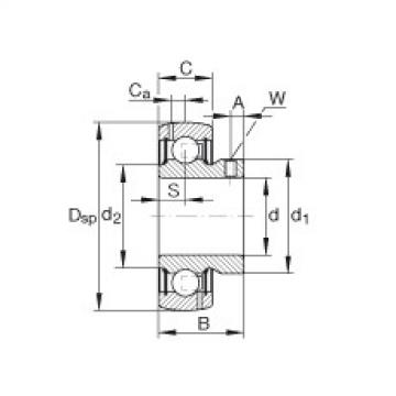 FAG Radial insert ball bearings - GAY100-NPP-B-AS2/V