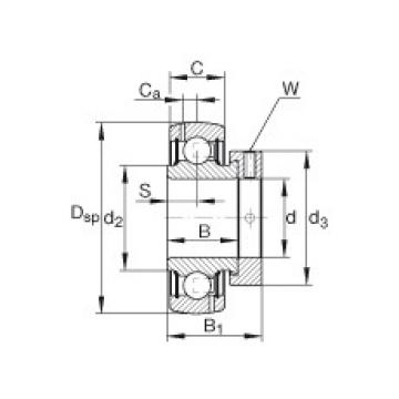 FAG Radial insert ball bearings - GRA102-NPP-B-AS2/V
