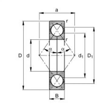 FAG Four point contact bearings - QJ206-XL-MPA