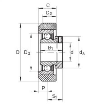 FAG Radial insert ball bearings - RCRA20/46-XL-FA106