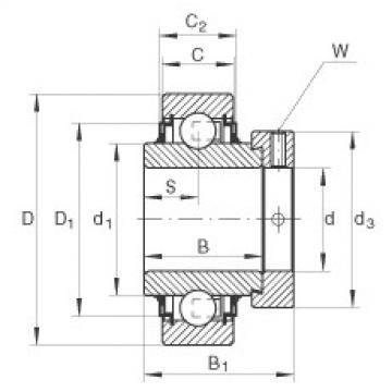 FAG Radial insert ball bearings - E35-XL-KLL