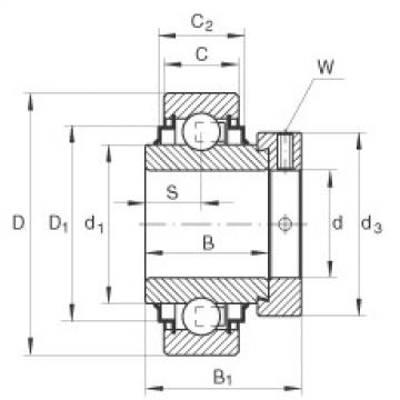 FAG Radial insert ball bearings - E25-XL-KRR