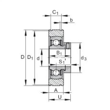 FAG Radial insert ball bearings - PE35-XL