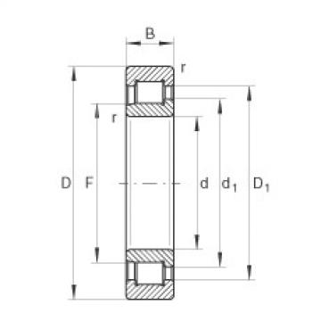 FAG Cylindrical roller bearings - SL192317-XL