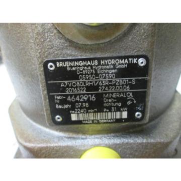 BRUENINGHAUS HYDROMATIK HYDRAULIC PUMP, A7VO80LRH1/63R-PZB01-S