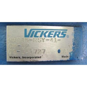 VICKERS PVB15-RSY-41-CM-12 02-341727 HYDRAULIC PISTON PUMP REBUILT