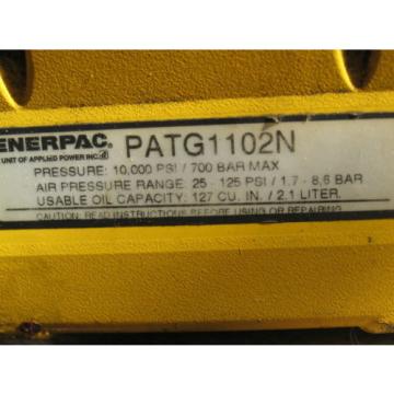 ENERPAC TURBO II Hydraulic Air-Powered Pump #PATG1102N