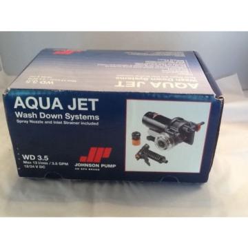 aqua jet marine wash down system 12/24 volt Johnson pump with spray nozzle