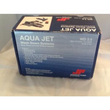 aqua jet marine wash down system 12/24 volt Johnson pump with spray nozzle