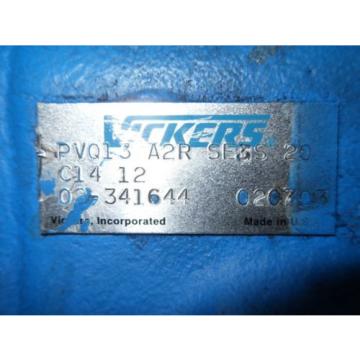 1 New Vickers 02341644 Pvq13-A2R-Se3S-20-C14-12 Piston Pump (X9-2)