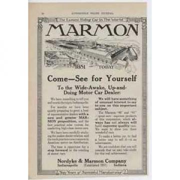 1914 Marmon Automobile Indianapolis IN Auto Ad American Ball Bearing Co ma7921