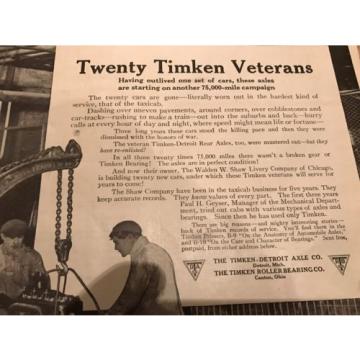 Timken Axles &amp; Bearings Advertisement (1916)