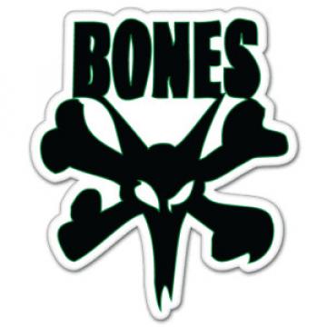 Skateboard Bones Bearings car bumper sticker 4&#034; x 5&#034;