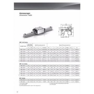 Linear Guide - Recirculating ball bearing - ERC25-MS (rail + car) -