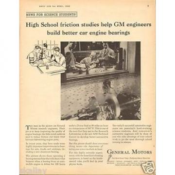 1954 LARGE Print Ad of General Motors GM Research Labs Bearing Test Machine