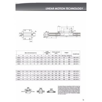 Linear Guide - Recirculating ball bearing - ARC20-FN (rail + car) -