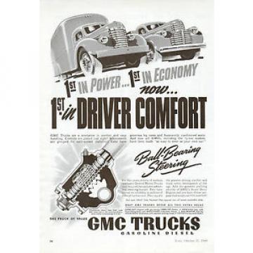 1940 GMC Truck ad ,car ad ---Ball Bearing Steering --p-440