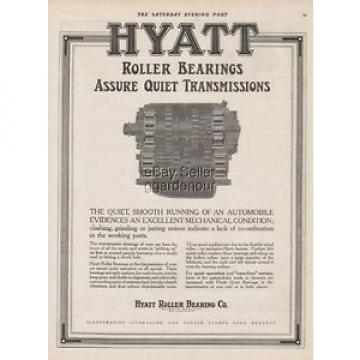 1915 Hyatt Roller Bearings Detroit~Chicgo~Newark Car Transmission Automotive Ad