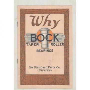 1920 ? Bock Standard Parts Automobile Taper Roller Bearings Brochure wv1433