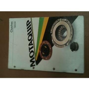 Clutch catalogue Motaquip 1993/94 78 pages car bearing plate cover kit x-ref.