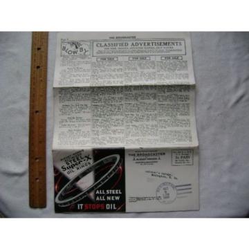 1938 Dealer Newsletter for McQuay-Norris Piston Rings, Valves, Bearings, company