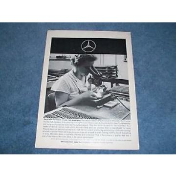 1960 Mercedez-Benz Quality Control Vintage Ad &#034;Woman Never Loses Her Bearings&#034;