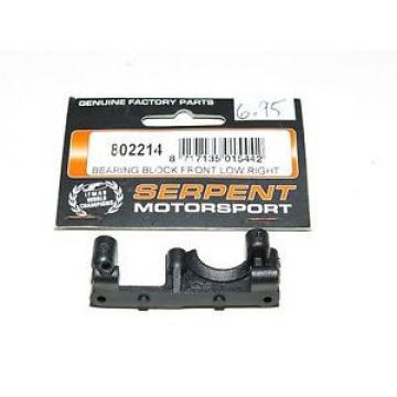 S977-0128 serpent 710 on-road car (#802214) Bearing Block Front Low Right