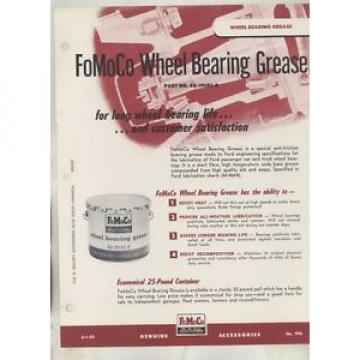 1950 Ford Wheel Bearing Grease Brochure ww4118