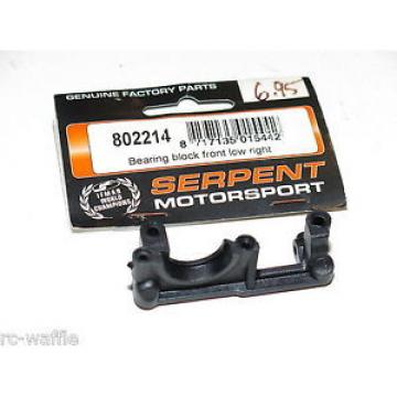 S977-1127 serpent 710 on-road car (#802214) Bearing Block Front Low Right