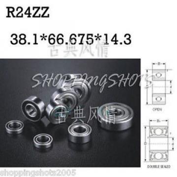 10pcs R24 ZZ Z 1 1/2&#034; x 2 5/8&#034; x 9/16&#034; inch Miniature Ball Radial Ball Bearings
