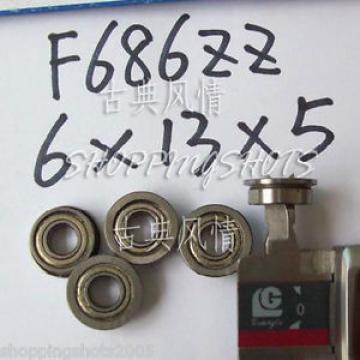 (10) F686ZZ 6x13x5 Flanged 6*13*5 mm F686Z Miniature Ball Radial Bearing F686 ZZ