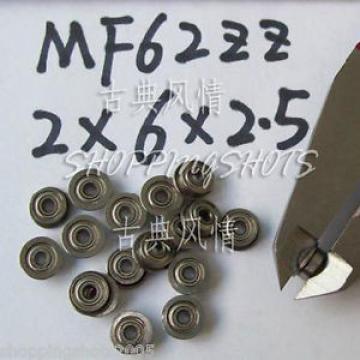 10) MF62ZZ 2x6x2.5 Flanged 2*6*2.5 mm MF62Z Miniature Ball Radial Bearing MF62 Z