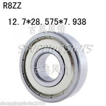 50pcs R8 ZZ 1/2&#034;*1-1/8&#034;*5/​16&#034; inch Bearing Miniature Ball Radial Bearings R8ZZ