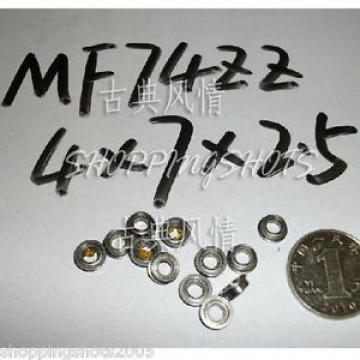 1pc MF74ZZ 4x7x2.5 Flanged 4*7*2.5 mm MF74Z Miniature Ball Radial Bearing MF74 Z