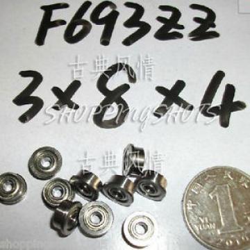 1pc F693ZZ 3x8x4 Flanged 3*8*4 mm F693Z Miniature Ball Radial Bearing F693 ZZ 2Z