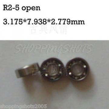 10) R2-5 open 1/8&#034;x 5/16&#034;x 7/64&#034; R2-5Z inch Miniature Ball Radial Ball Bearings