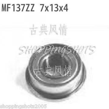 1 pcs MF137 7X13X4 Flanged 7*13*4 bearings Miniature Ball Radial Bearing MF137ZZ