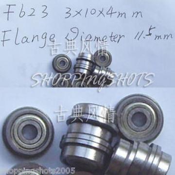 (10) F623ZZ 3x10x4 Flanged 3*10*4 mm F623Z Miniature Ball Radial Bearing F623 ZZ