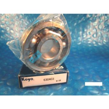 KOYO 6304 C3 Single Row Deep Groove Radial Bearing (Timken 304K, SKF, NSK, FAG)