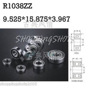 1pcs R1038 ZZ 3/8&#034;x 5/8&#034;x 5/32 inch Miniature Ball Radial Ball Bearings R1038ZZ