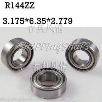 1pcs R144 ZZ 1/8&#034;x 1/4&#034;x 7/64&#034; inch Miniature Ball Radial Ball Bearings R144ZZ