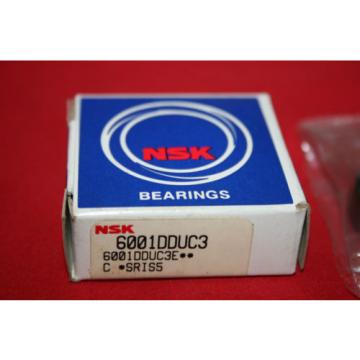 NEW NSK Radial Ball Bearing 6001DDUC3 - BRAND NEW IN BOX  -  BNIB