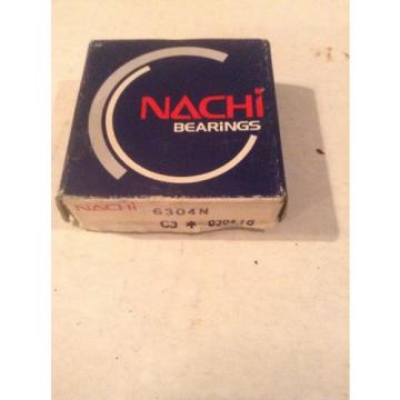 6304 Nachi open C3 20x52x15 20mm/52mm/15mm Ball Radial Ball Bearing